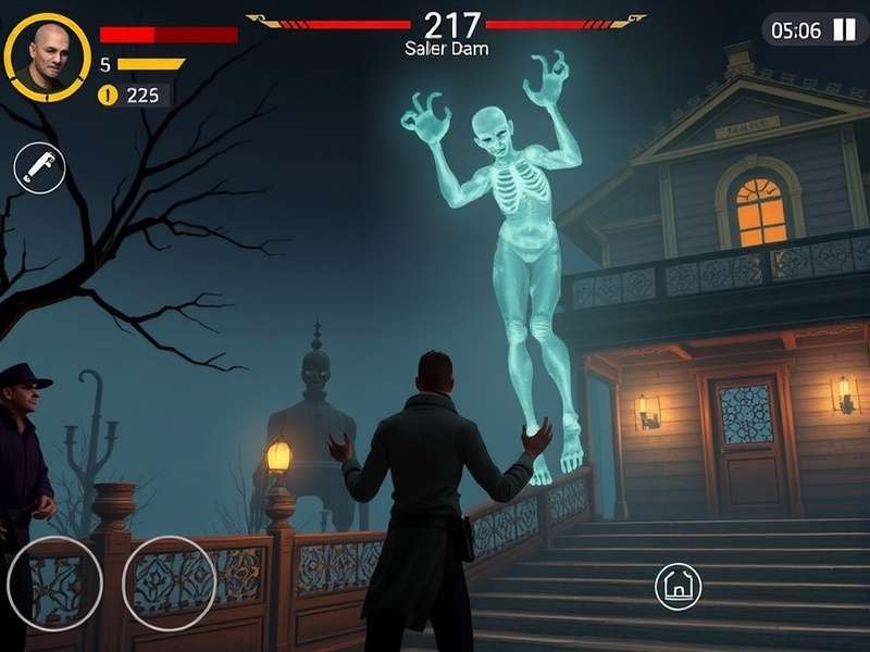 Vastu Dreadful Place gameplay screenshot showing haunted mansion